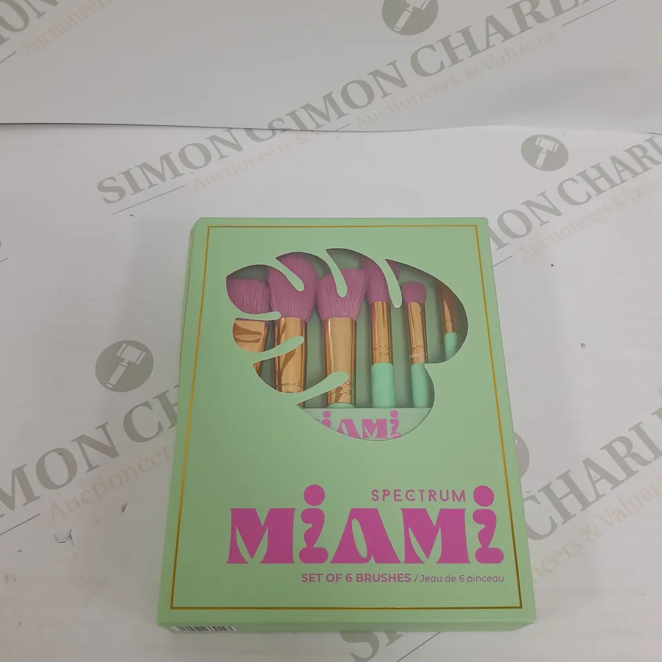 BOXED SPECTRUM MIAMI 6 PIECE BRUSH SET 