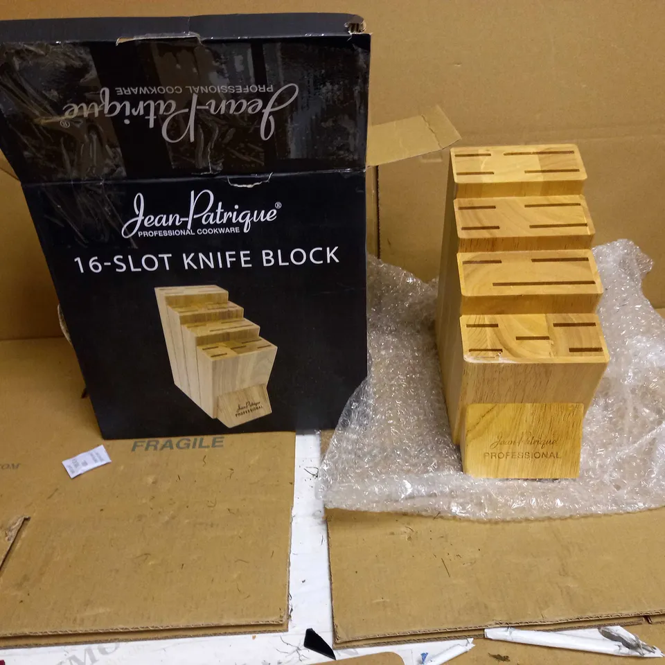 JEAN PATRIQUE 16-SLOT KNIFE BLOCK 