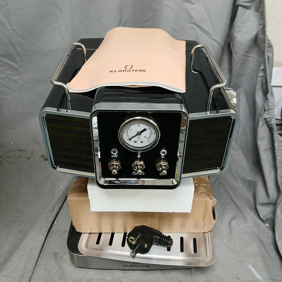 BOXED KLARSTEIN GUSTO CLASSICO ESPRESSO MAKER