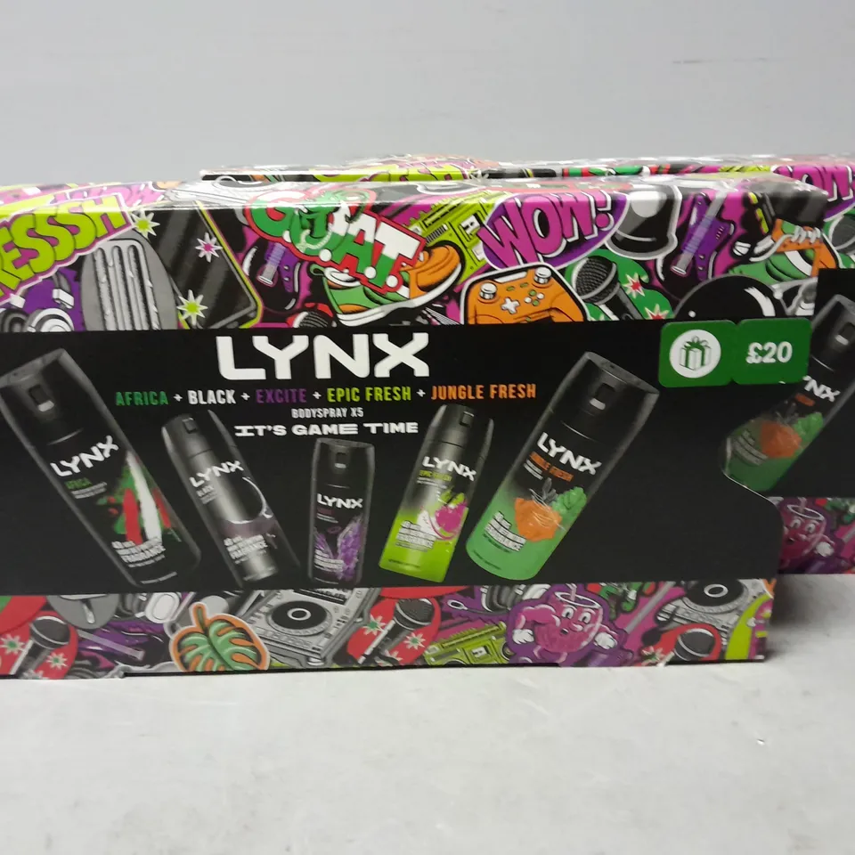 LOT OF 2 LYNX 5-PACK BODYSPRAY SETS