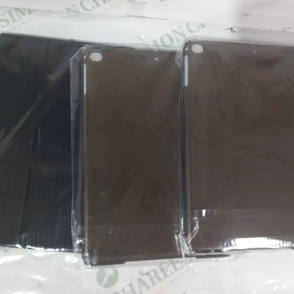 LOT OF 5 UNBRANDED TABLET COVERS/CASES IN BROWN