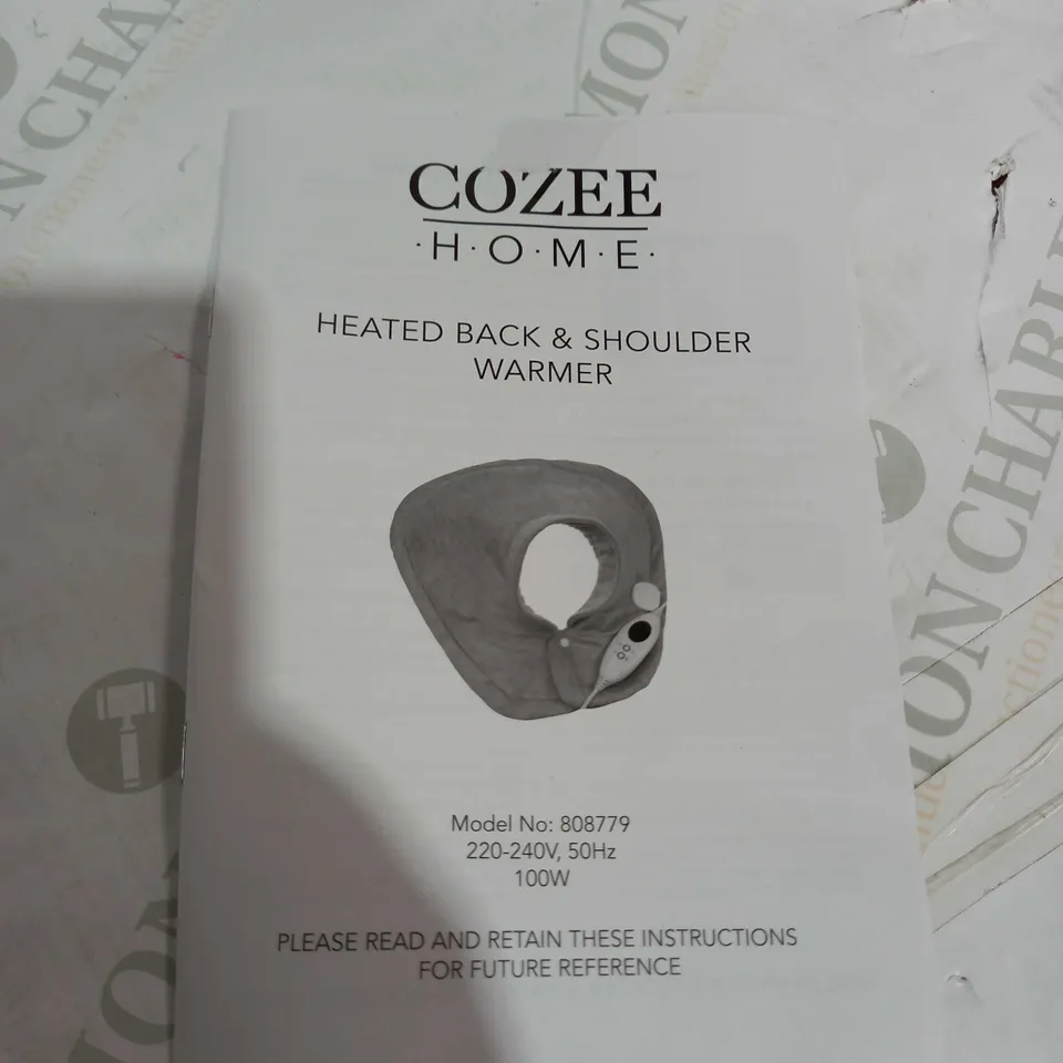 COZEE HOME HEATED SHOULDER WARMER NAVY