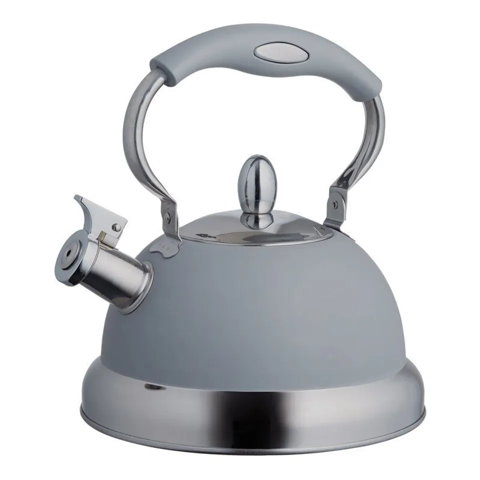BOXED LIVING 2.5L STAINLESS STEEL WHISTLING STOVE TOP KETTLE