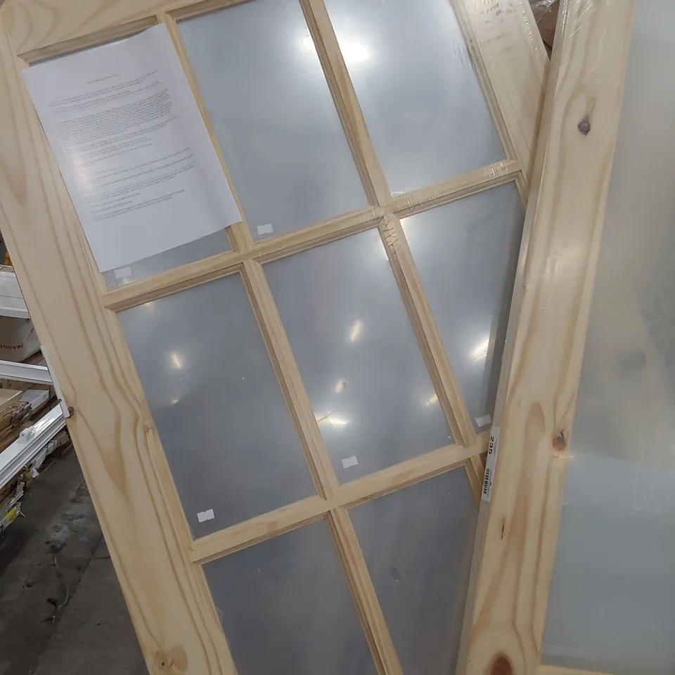 KNOTTY PINE 15 PANEL GLAZED DOOR 2033 × 813mm