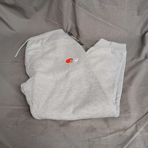 NFL BROWNS PRIMARY LOGO JOGGERS IN GREY SIZE XL