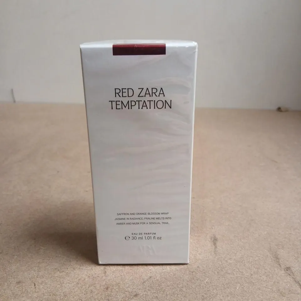 BOXED AND SEALED ZARA RED ZARA TEMPTATION EAU DE PARFUM 30ML