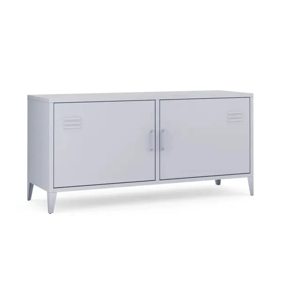 BOXED HELGA METAL LOW SIDEBOARD - COLOUR MAY DIFFER FROM IMAGE (1 BOX)