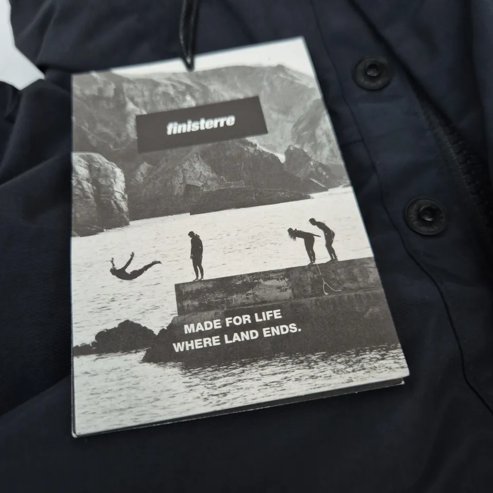 FINISTERRE ISLA JACKET, BLACK, UK SIZE 8