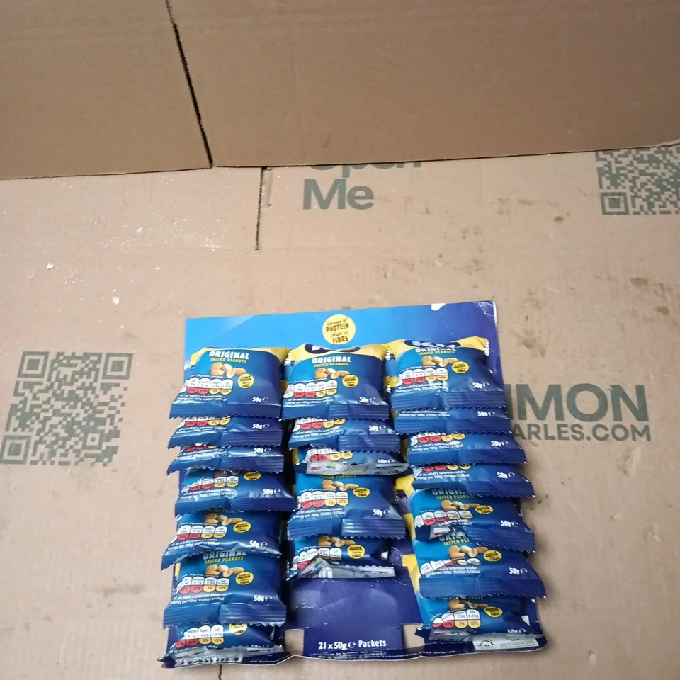 KP ORIGINAL SALTED PEANUTS 50G PACK OF 19 BEST BEFORE 06:26