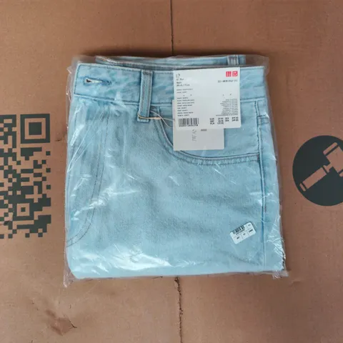 BAGGED UNIQLO WOMEN'S DENIM SHORTS IN BLUE SIZE 28" WAIST