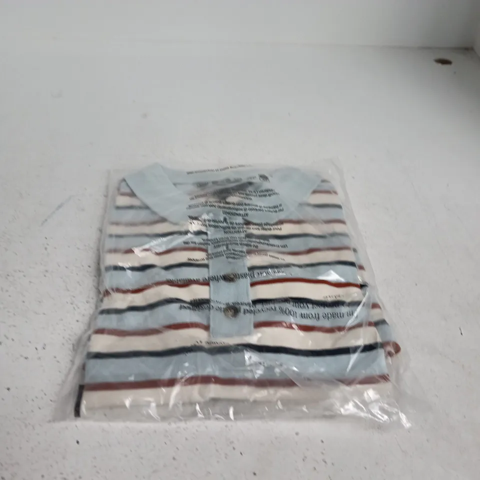 NOBODY'S CHILD STRIPED POLO SHIRT – UK 8
