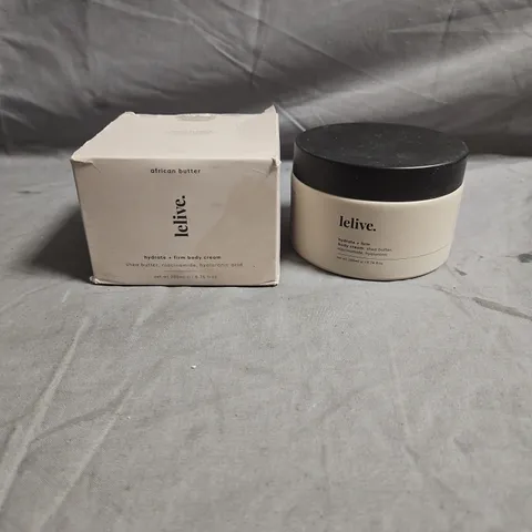 LELIVE AFRICAN BUTTER HYDRATE + FIRM BODY CREAM β 200 ML, BOXED