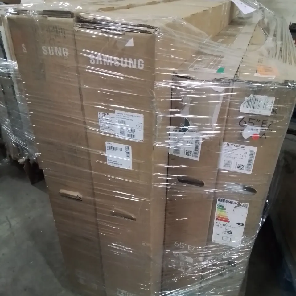 PALLET CONTAINING APPROXIMATELY 4 BOXED HD TELEVISION IN VARIOUS SIZES MAKES AND MODELS -UNTESTED-