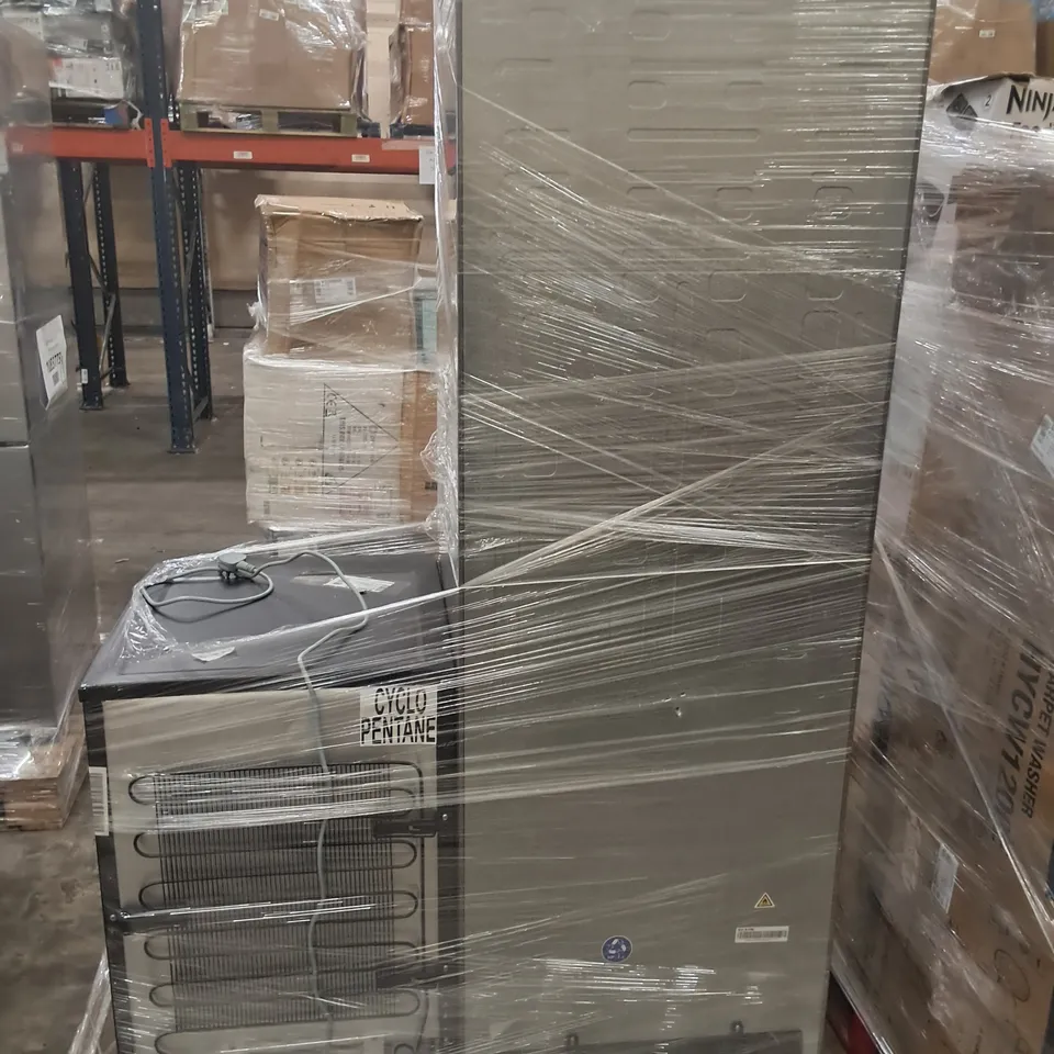 SHARP SJ-UE080M4B-EN UNDERCOUNTER FRIDGE AND HISENSE 55CM FREESTANDING FRIDGE FREEZER SILVER - UNPROCESSED RAW RETURNS