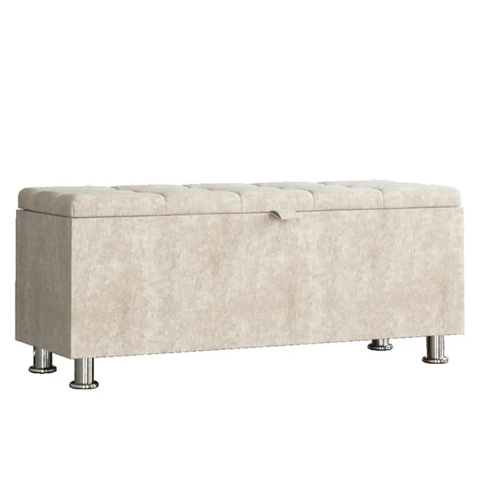 BOXED VALENCIA STORAGE OTTOMAN