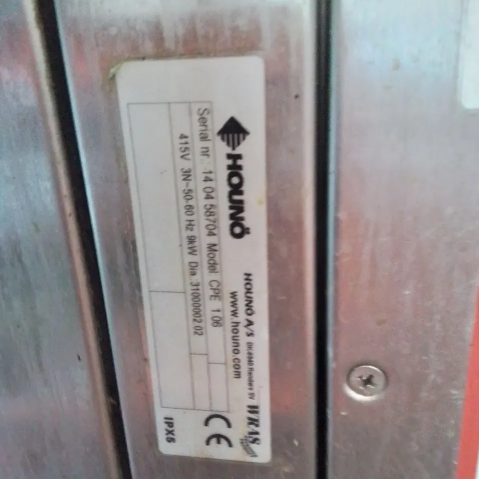 HOUNO PASS THROUGH 7 RACK COMBI OVEN Model CPE 1.06