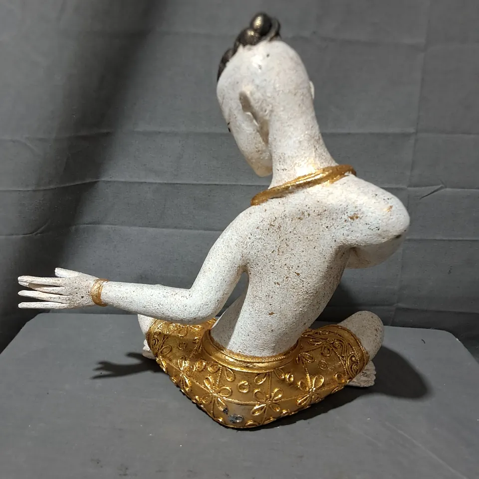 SITTING YOGI THEMED 30CM HANDPAINTED ORNAMENT