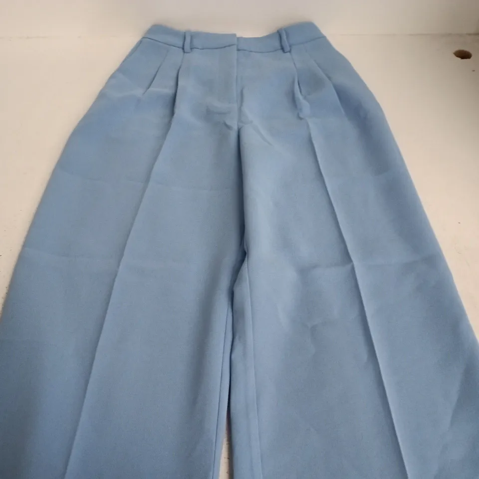 NOBODY'S CHILD JAX CREPE TROUSERS – UK 6, BLUE (EU 34, USA 2)