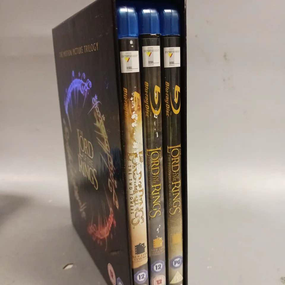 THE LORD OF THE RINGS MOTION PICTURE TRILOGY BLU-RAY 