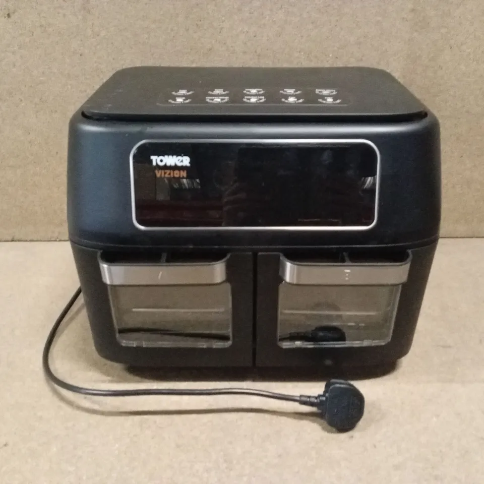 BOXED TOWER T17102 VORTX VIZION 11L DUAL AIR FRYER OVEN