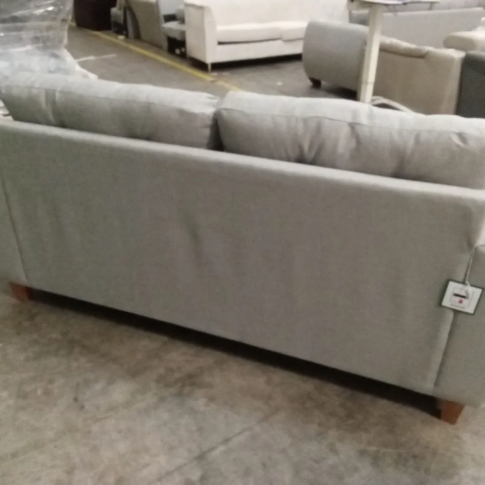 PRENT FABRIC 3 SEATER SOFA - SILVER RRP £799