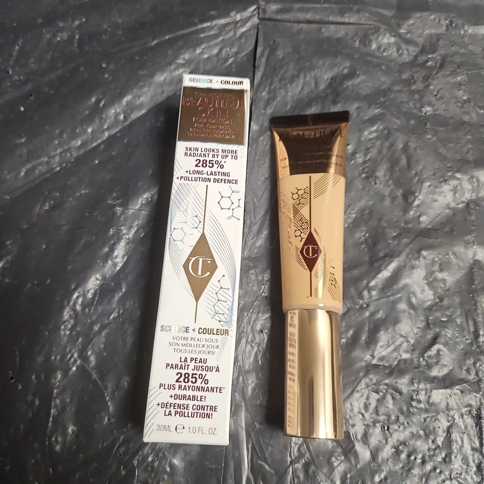 CHARLOTTE TILBURY BEAUTIFUL SKIN FOUNDATION IN SHADE 6 NEUTRAL - 30ML, BOXED