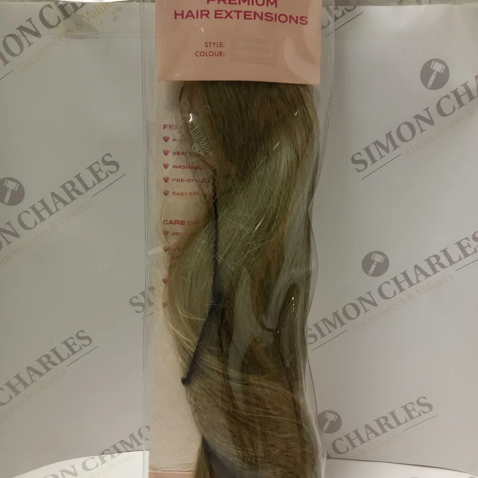 LULLABELLZ THICK 18 INCH ONE PIECE STRAIGHT HAIR EXTENSIONS #BLONDE 
