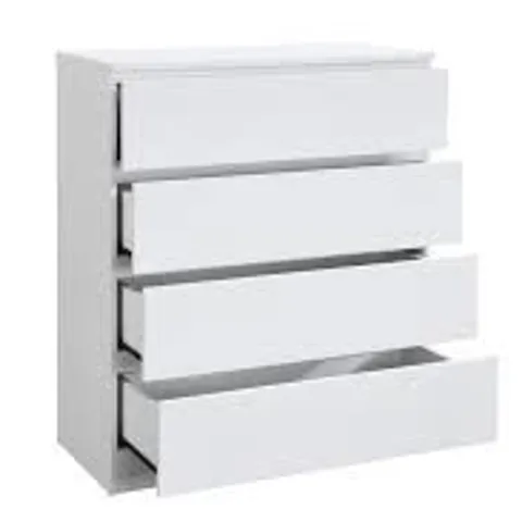 BOXED BIRLEA OSLO 4 DRAWER CHEST - WHITE (2 BOXES)