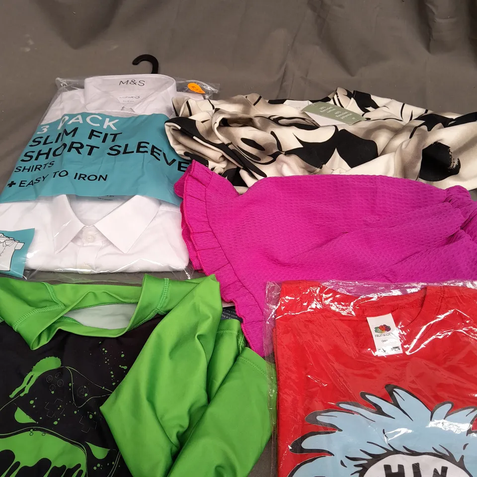 APPROXIMATELY 15 ASSORTED CHILDRENS CLOTHING PRODUCTS RANGING FROM AGES 10-15YRS