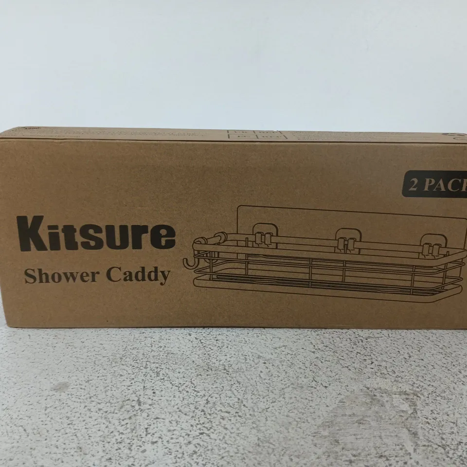 KITSURE SHOWER CADDY – 2 PACK