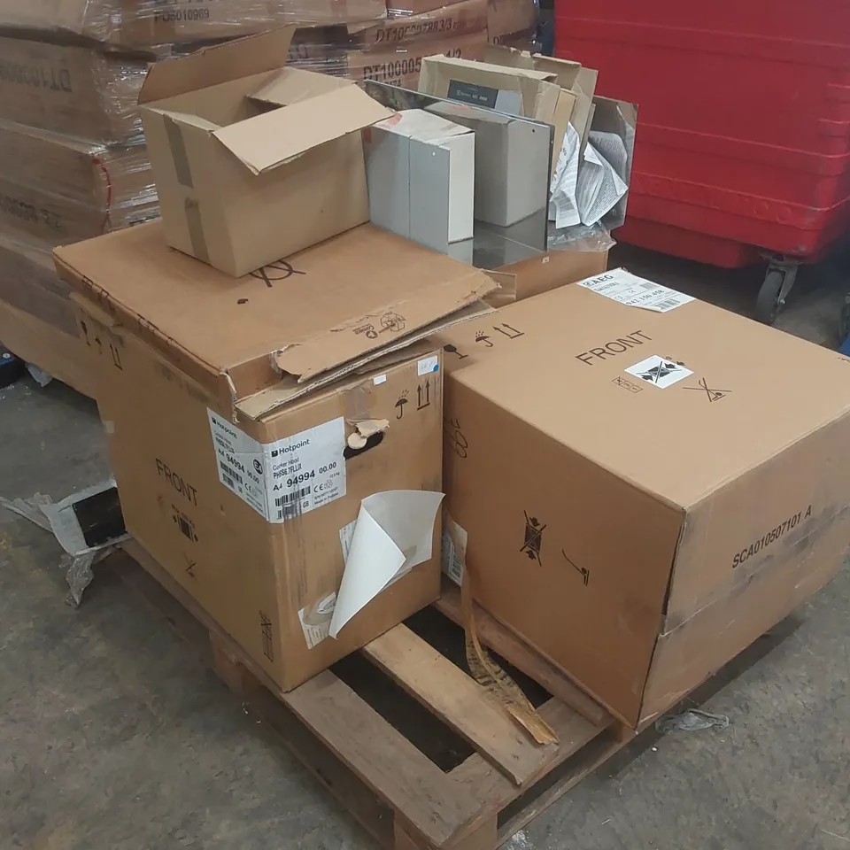 PALLET CONTAINING A LARGE QUANTITY OF ASSORTED COOKER HOOD PARTS ECT