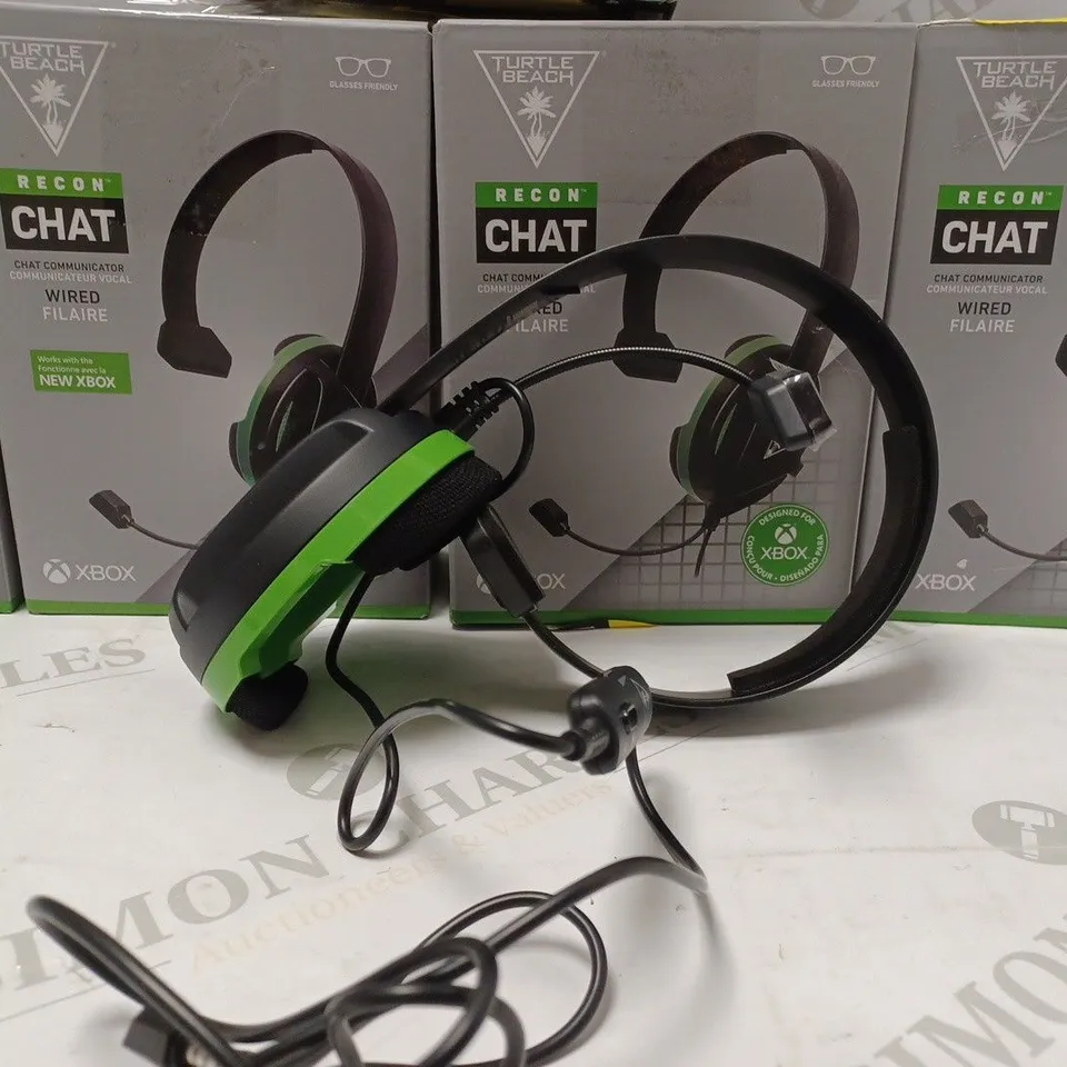 BOX OF 5 TURTLE BEACH RECON CHAT HEADSET - XBOX