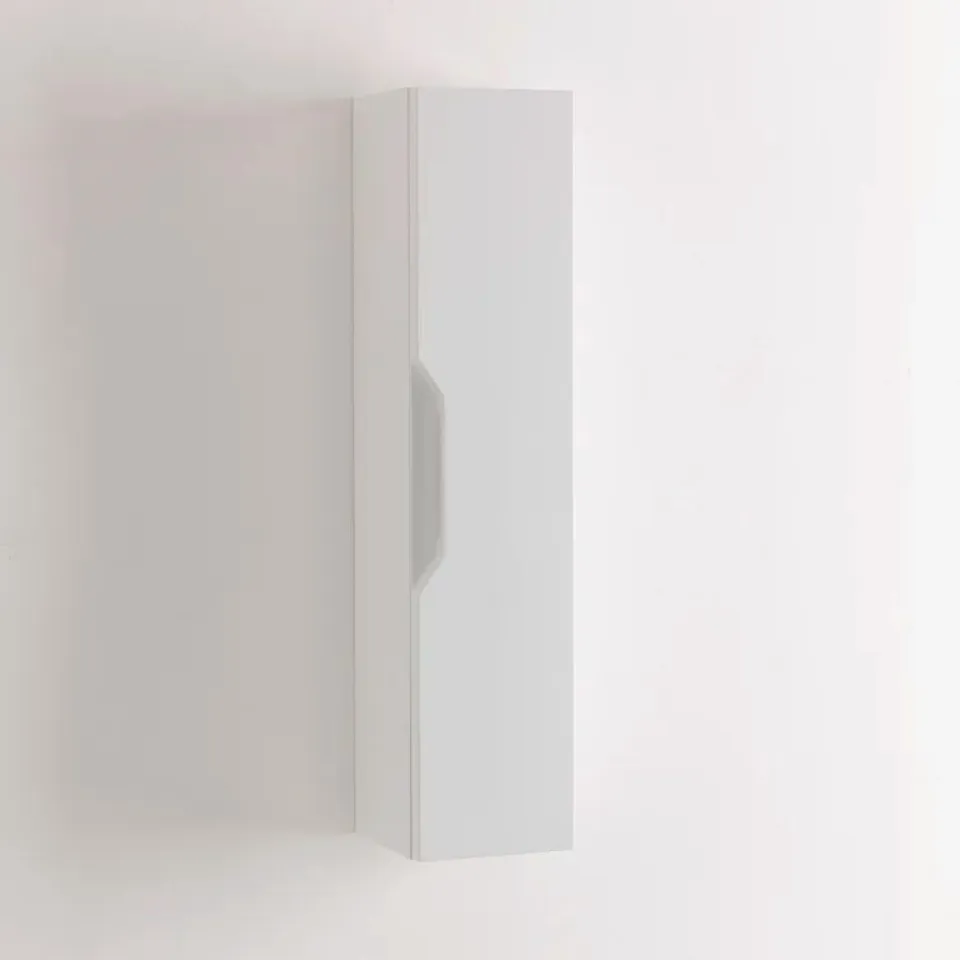 BOXED YATTS 17.5 X 78.2 X 16CM WALL MOUNTED BATHROOM CABINET WHITE