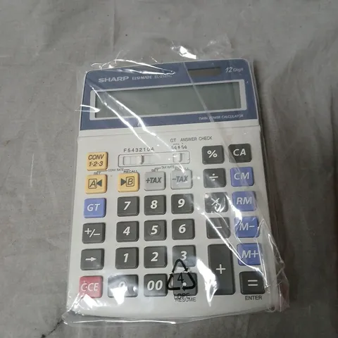 SHARP EL-2125C 12-DIGIT CALCULATOR – BOXED