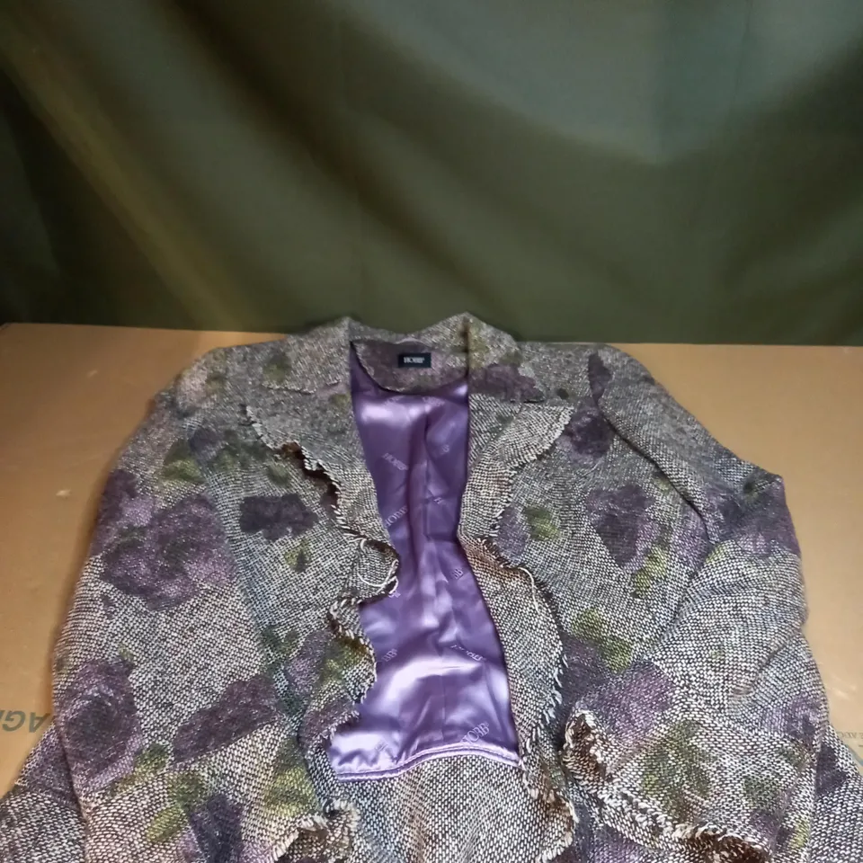 HOBBS FLORAL DESIGN PATTERNED BLAZER SIZE UNSPECIFIED