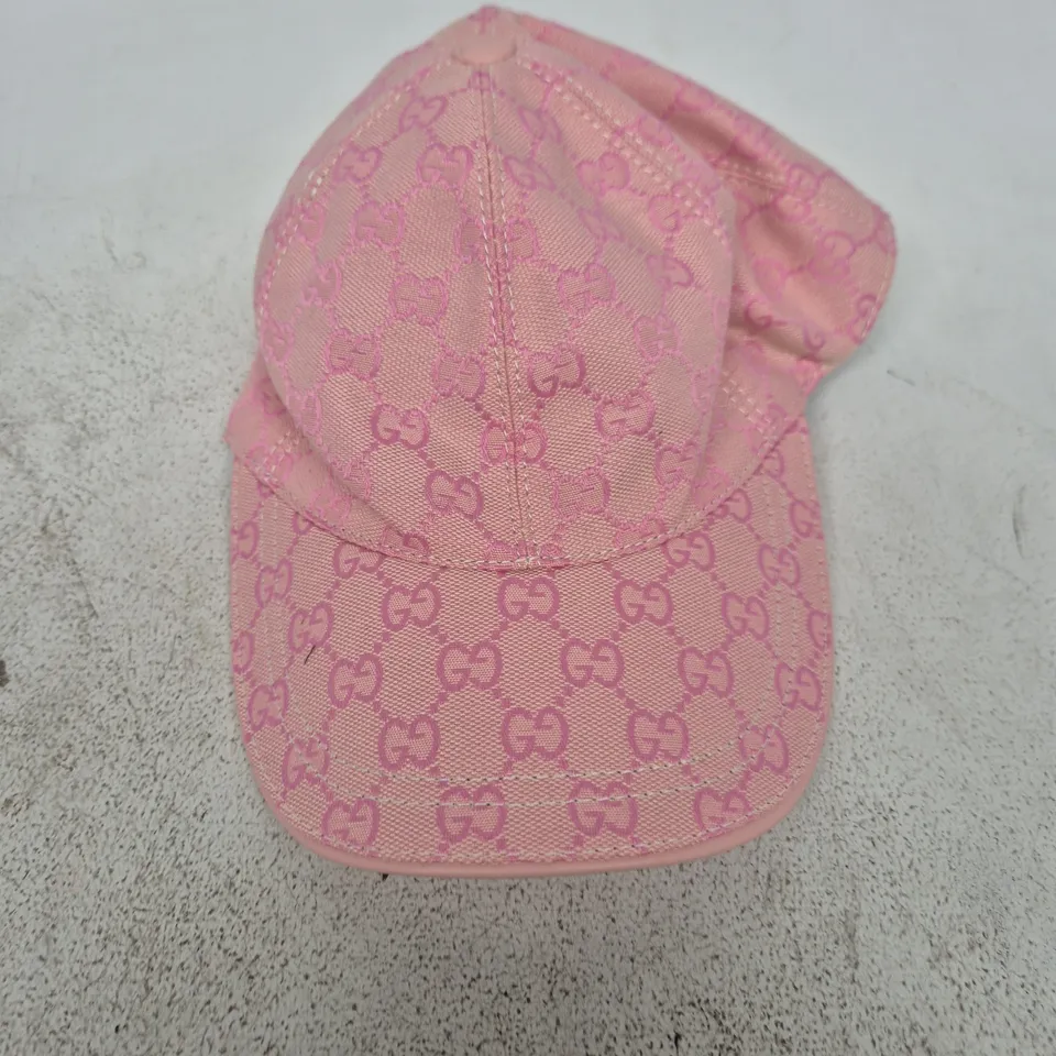 GUCCI MONOGRAM PINK BASEBALL CAP – ADJUSTABLE STRAP