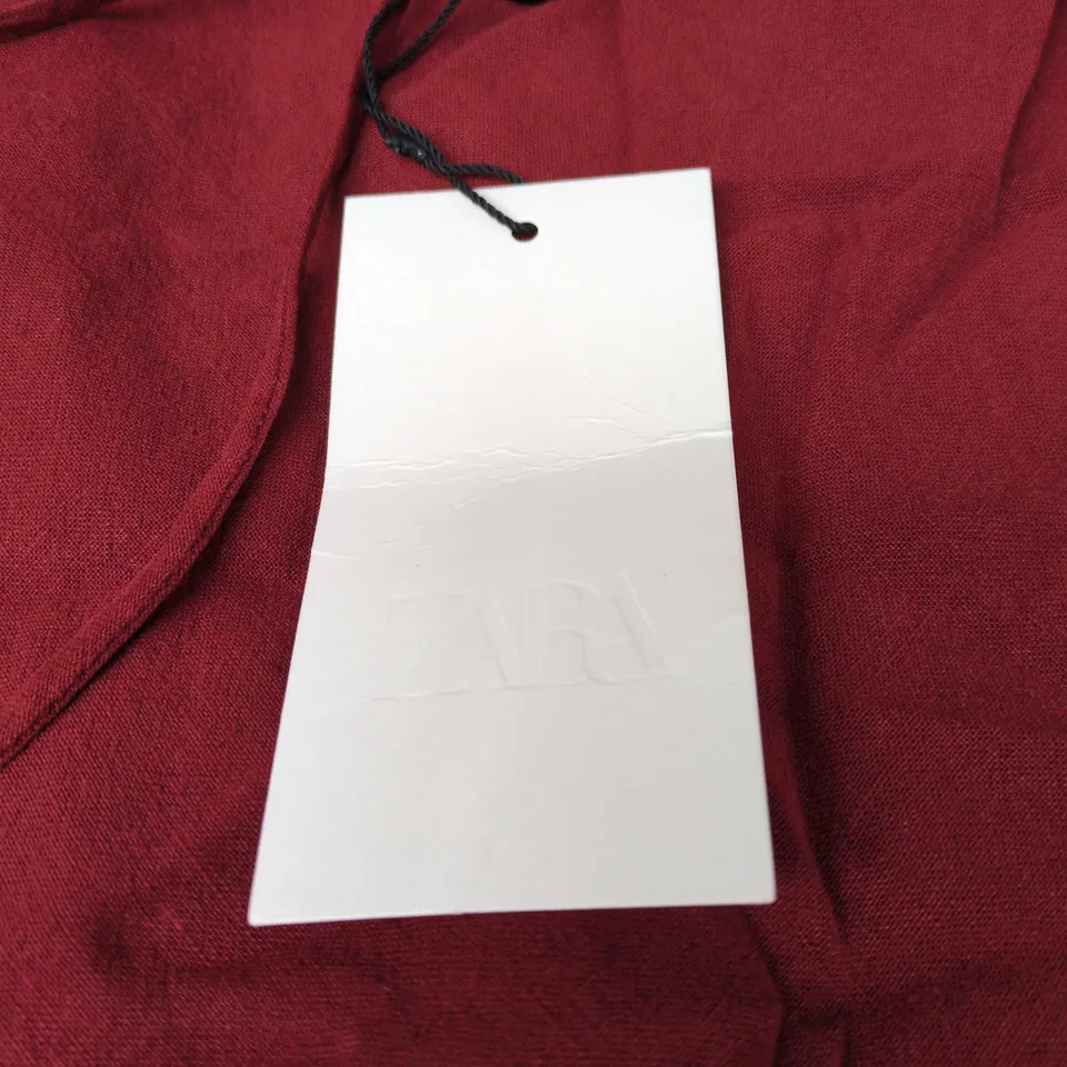 ZARA WOMEN'S RED SLEEVELESS DRESS – SIZE XL