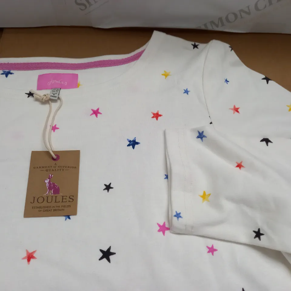 JOULES STAR THEMED LONG SLEEVE TOP - UK 16