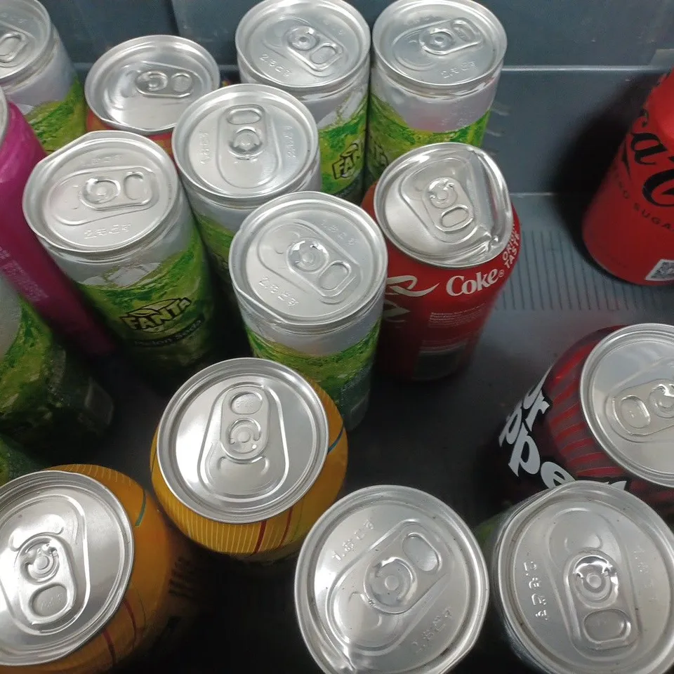APPROXIMATELY 20 ASSORTED FOOD AND DRINK ITEMS TO INCLUDE PEPSI, FANTA, DR PEPPER, ETC - COLLECTION ONLY