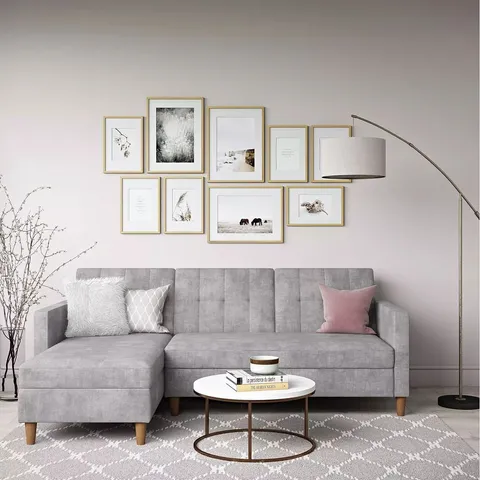 BOXED HARTFORD CORNER SOFA BED CHAISE WITH STORAGE (2 BOXES)