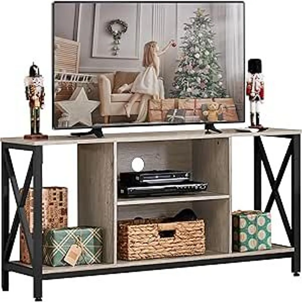 BOXED TV STAND FOR TVS UP TO 65" GREY
