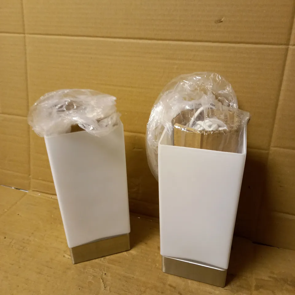 JOHN LEWIS MITCH TOUCH LAMP - OPAL GLASS SHADES - SET OF 2