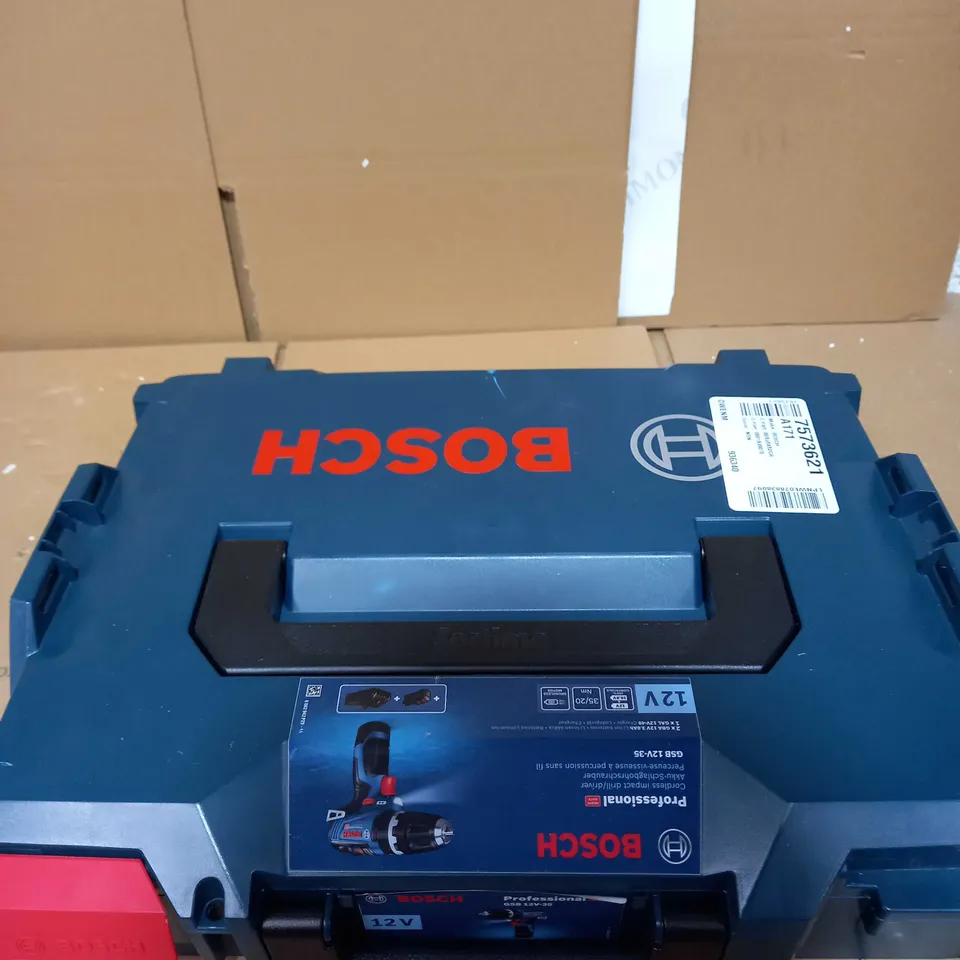 BOSCH PROFESSIONAL GSB 12V-35 CORDLESS COMBI DRILL CASE