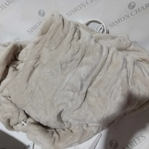 COZEE HOME VELVETSOFT HEATED THROW IN STONE