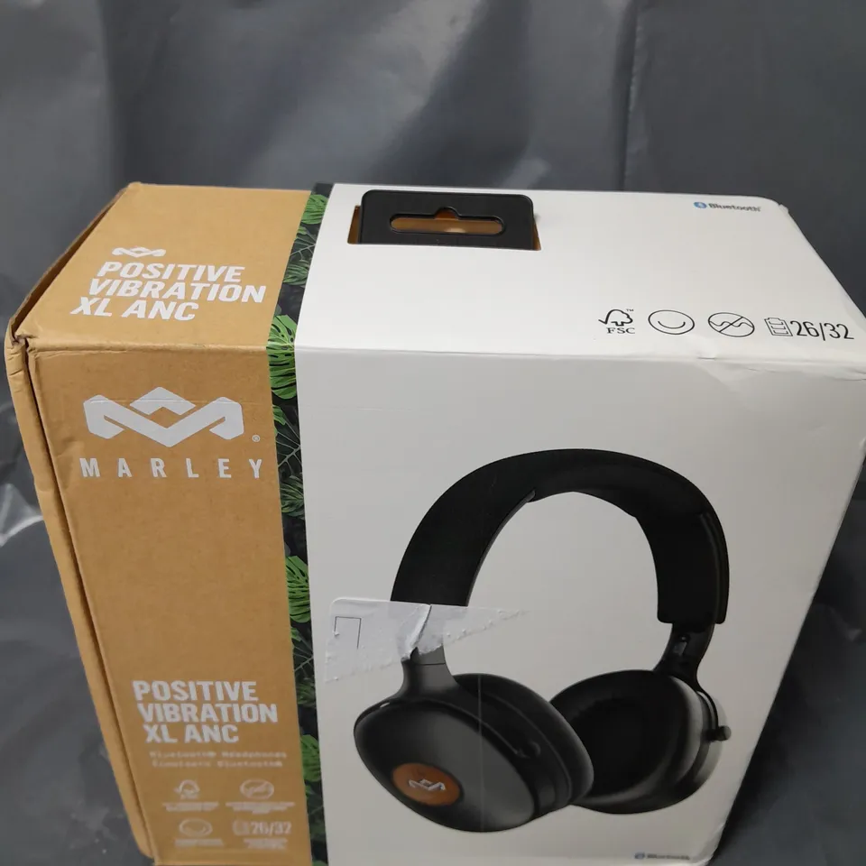 BOXED MARLEY POSITIVE VIBRATION XL ANC BLUETOOTH HEADPHONES