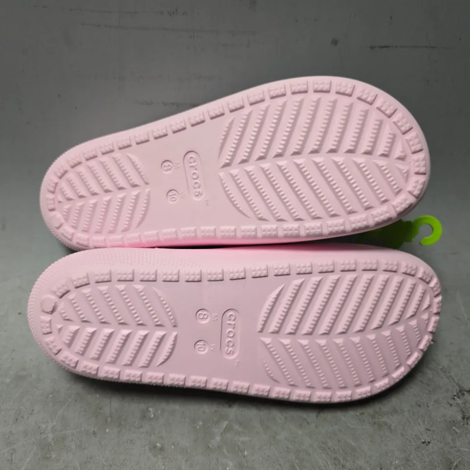 CROCS CLASSIC SLIDE V2 IN PINK - UK M7 / W 8