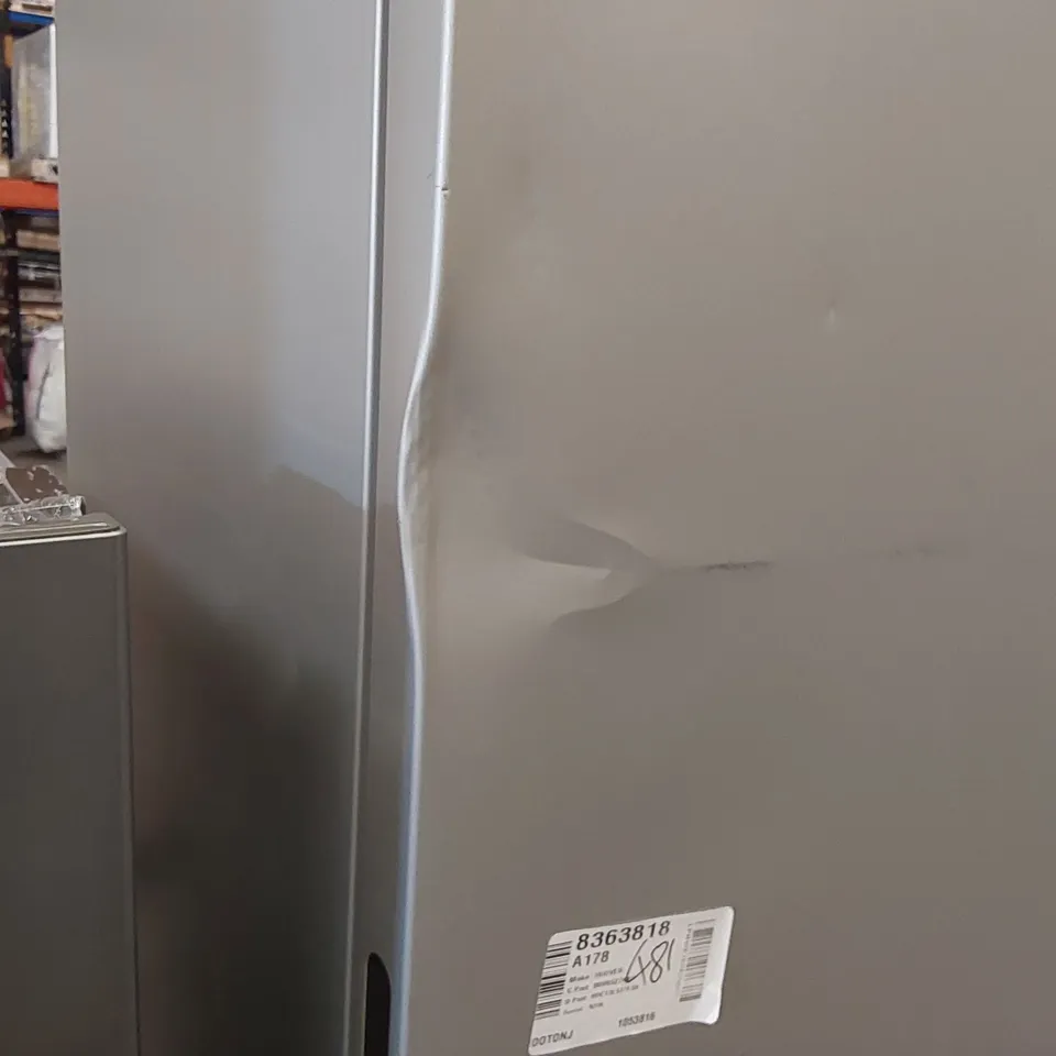 HOOVER HOCT3L517FSK 252 LITRE 50/50 FREESTANDING FRIDGE FREEZER SILVER - UNPROCESSED RAW RETURN