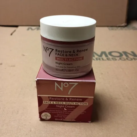 NO7 RESTORE & RENEW FACE & NECK NIGHT CREAM – 50 ML