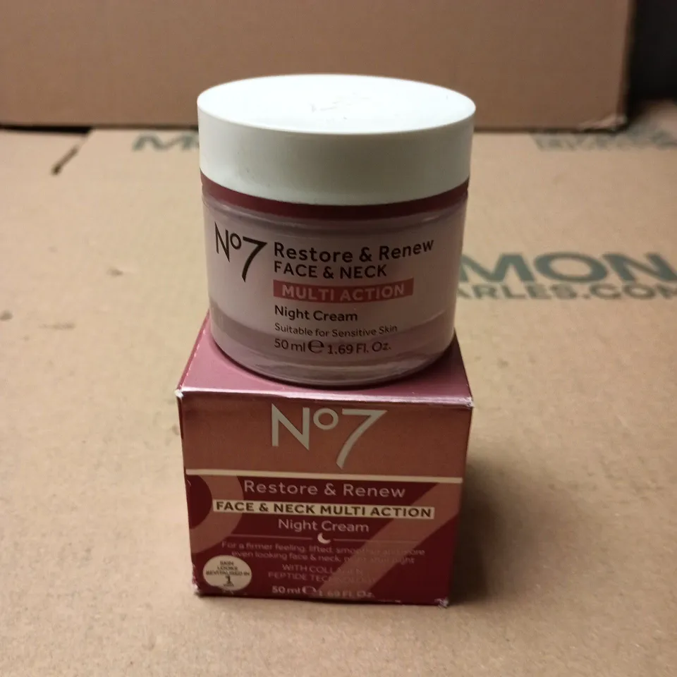 NO7 RESTORE & RENEW FACE & NECK NIGHT CREAM – 50 ML