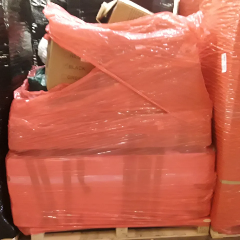 PALLET TO CONTAIN AN ASSORTMENT OF HOUSEHOLD ITEMS TO INCLUDE OFFICE CHAIR, KIDS SWING CHAIR, BREAD BIN AND TENTS ECT